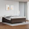 Cadru de pat box spring, maro, 180x200 cm, piele ecologică