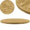 Blat de masă, lemn masiv de stejar, rotund, 44 mm, 900 mm