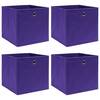 Cutii de depozitare 4 buc. violet 28x28x28 cm, material nețesut