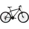 Bicicleta KROSS Hexagon 1.0 V-brake 26" negru/alb/albastru S, Dimensiune roata: 26 inch, Marime cadru: S, Culoare: negru/alb/albastru