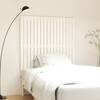 Tăblie de pat pentru perete, alb, 108x3x110 cm, lemn masiv pin