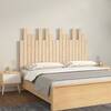 Tăblie de pat pentru perete, 127,5x3x80 cm, lemn masiv de pin