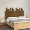 Tăblie de pat pentru perete, maro miere, 127,5x3x80 cm lemn pin