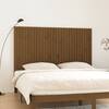 Tăblie de pat pentru perete, maro miere, 185x3x110 cm, lemn pin