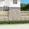 Coș gabion arcuit, 150x30x140/160 cm, fier galvanizat