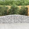 Coșuri gabion arcuite 15 buc, 400x50x60/80 cm, fier galvanizat