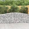 Coșuri gabion arcuite 7 buc, 400x50x80/100 cm, fier galvanizat