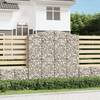 Coșuri gabion arcuite, 4 buc 200x50x200/220 cm, fier galvanizat