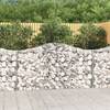 Coșuri gabion arcuite 14 buc, 200x30x100/120 cm fier galvanizat