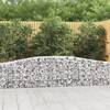 Coșuri gabion arcuite 10 buc, 400x30x60/80 cm, fier galvanizat