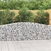 Coșuri gabion arcuite 10 buc, 400x30x80/100 cm, fier galvanizat