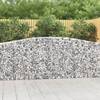 Coșuri gabion arcuite 7 buc, 400x30x100/120 cm fier galvanizat