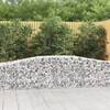 Coșuri gabion arcuite 9 buc, 400x50x60/80 cm, fier galvanizat