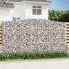 Coșuri gabion arcuite, 3 buc, 400x30x220/240cm, fier galvanizat