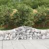 Coșuri gabion arcuite 18 buc, 200x30x40/60 cm, fier galvanizat