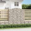 Coșuri gabion arcuite, 5 buc 200x30x220/240cm, fier galvanizat