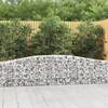 Coșuri gabion arcuite 4 buc, 400x30x60/80 cm, fier galvanizat