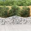 Coșuri gabion arcuite 9 buc, 200x30x60/80 cm, fier galvanizat