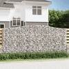 Coșuri gabion arcuite 5 buc, 400x50x180/200 cm, fier galvanizat