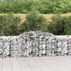 Coș gabion arcuit, 300x50x80/100 cm, fier galvanizat