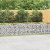 Strat înălțat cu gabion arcuit, 800x100x100 cm, fier galvanizat