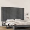 Tăblie de pat pentru perete, gri, 159,5x3x90 cm, lemn masiv pin