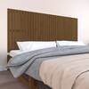 Tăblie de pat pentru perete, maro miere, 204x3x90 cm