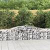 Coșuri gabion arcuite 10 buc, 400x50x60/80 cm, fier galvanizat