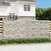 Coșuri gabion arcuite 6 buc, 400x50x180/200 cm, fier galvanizat