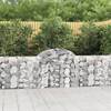 Coșuri gabion arcuite 13 buc, 200x30x80/100cm, fier galvanizat