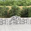 Coșuri gabion arcuite 15 buc, 200x30x60/80 cm, fier galvanizat