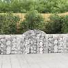 Coșuri gabion arcuite 25 buc, 200x30x80/100 cm, fier galvanizat