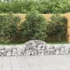 Coșuri gabion arcuite 2 buc, 200x30x40/60 cm, fier galvanizat