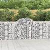 Coșuri gabion arcuite 4 buc, 200x30x100/120 cm fier galvanizat