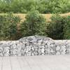 Coș gabion arcuit, 300x30x60/80 cm, fier galvanizat