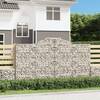 Coșuri gabion arcuite 7 buc, 300x50x160/180 cm, fier galvanizat