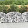 Coș gabion arcuit, 150x30x80/100 cm, fier galvanizat