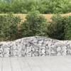 Coșuri gabion arcuite 20 buc, 400x30x60/80 cm, fier galvanizat