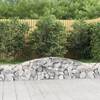 Coșuri gabion arcuite 7 buc, 400x30x40/60 cm, fier galvanizat