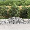 Coșuri gabion arcuite, 25 buc., 300x50x40/60cm, fier galvanizat