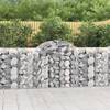 Coșuri gabion arcuite 9 buc, 200x50x100/120 cm, fier galvanizat