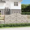 Coșuri gabion arcuite 7 buc. 300x30x140/160 cm fier galvanizat