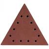 Abrazive/smirghel triunghiular pentru slefuitor perete, cu scai, gauri, p150, set 5 buc, 285 mm, dedra