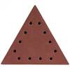 Abrazive/smirghel triunghiular pentru slefuitor perete, cu scai, gauri, p80, set 5 buc, 285 mm, dedra