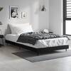 Cadru de pat, negru, 100x200 cm, lemn prelucrat
