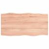 Blat birou maro deschis 80x40x4 cm, lemn masiv stejar tratat
