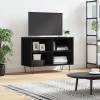 Comodă tv, negru, 69,5x30x50 cm, lemn compozit