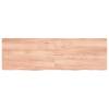 Raft perete maro deschis 160x50x6 cm lemn masiv stejar tratat