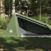 Cort de camping tunel pentru 1 persoană, verde, impermeabil