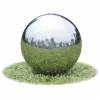 Fântână sferică de grădină cu led-uri, 20 cm, oțel inoxidabil